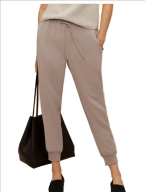 ARITZIA WILFRED Buffon Drawstring elastic waist crepe jogger pants